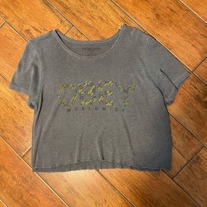 OBEY cropped shirt. Size S